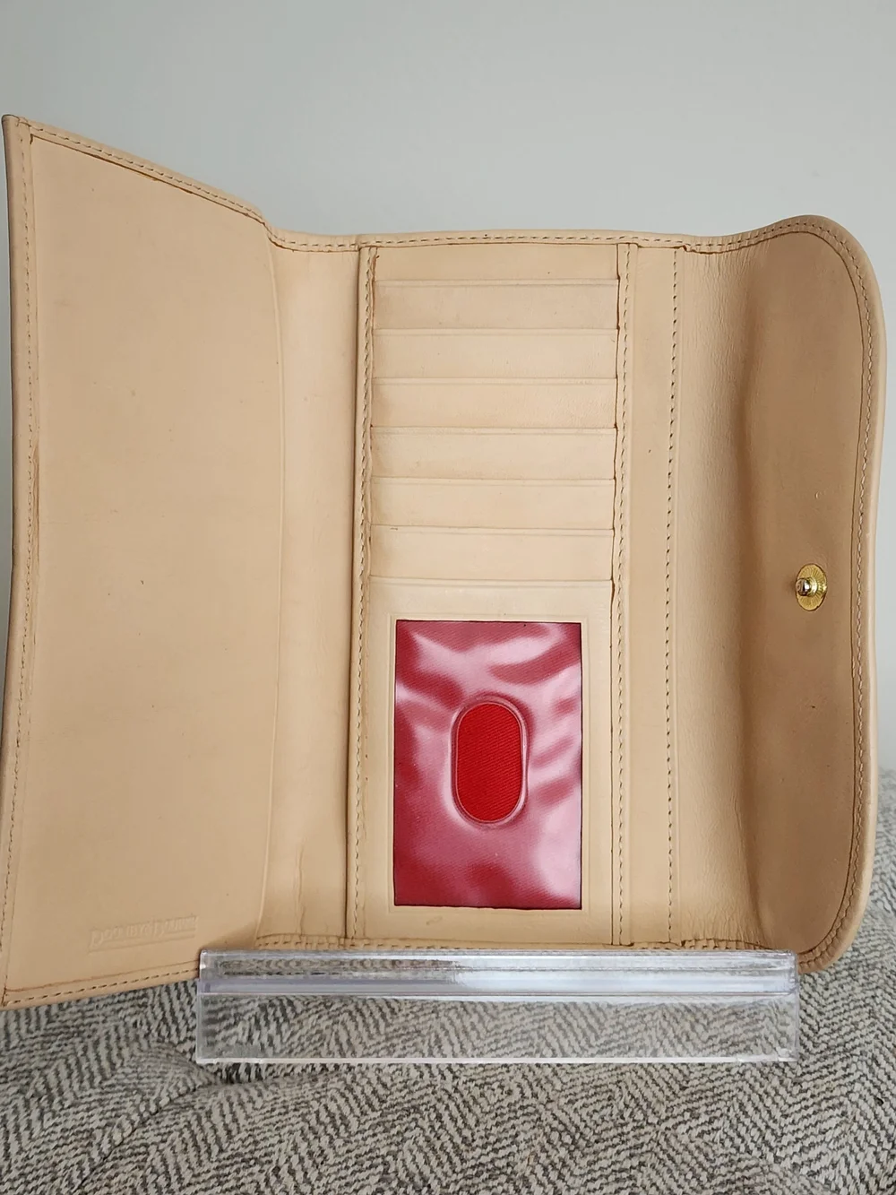 Y2K Dooney & Bourke Retro Scribble checkbook wallet Clutch With Rainbow Zipper!